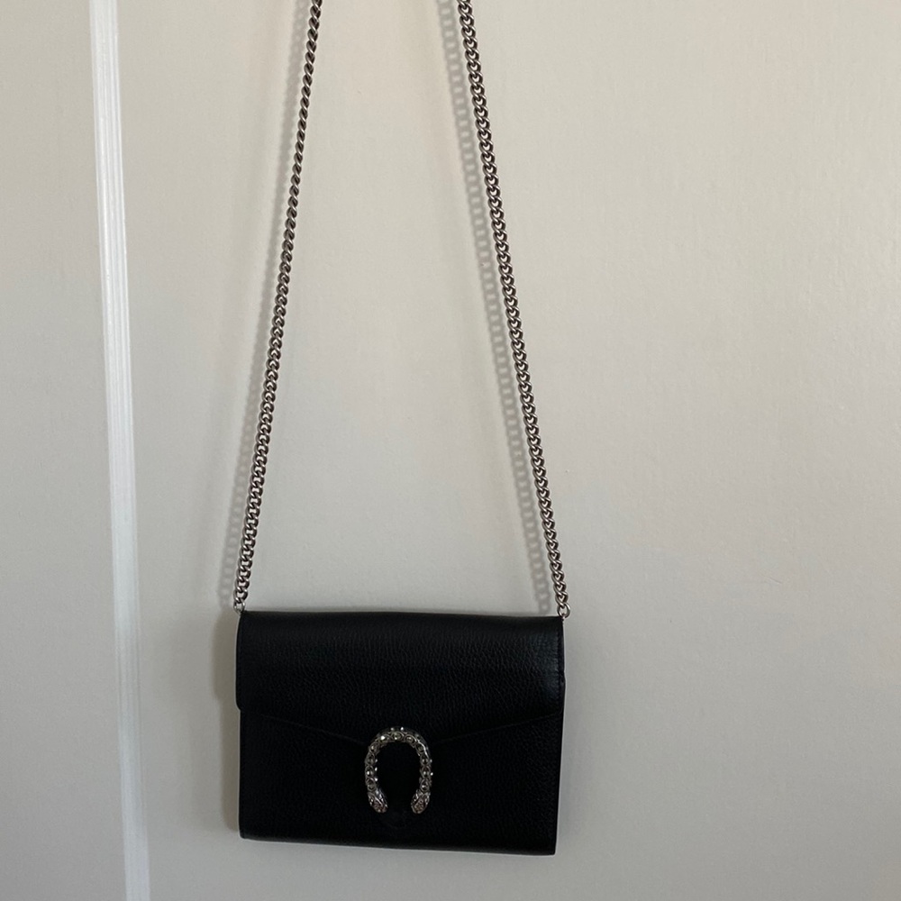Gucci Dionysus mini leather chain wallet